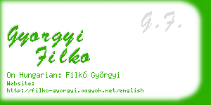 gyorgyi filko business card